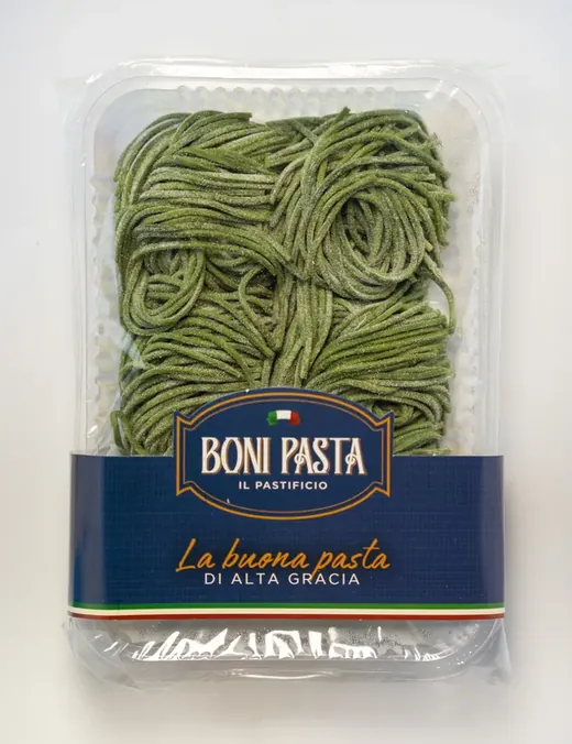 Tallarines de espinaca