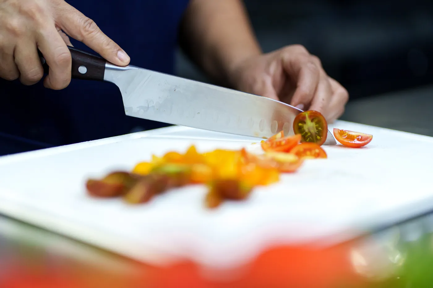Ingredientes frescos para las salsas