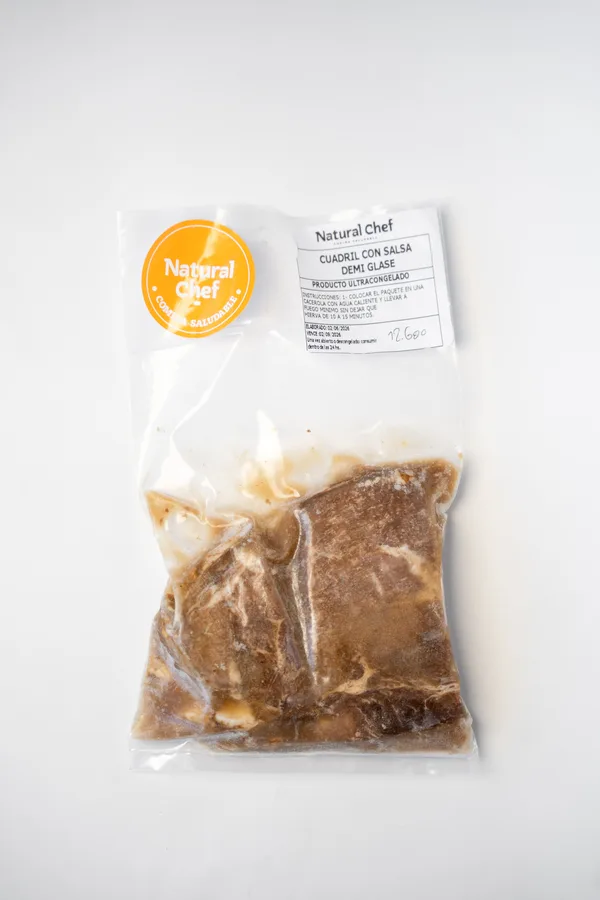 Cuadril con salsa demi glace