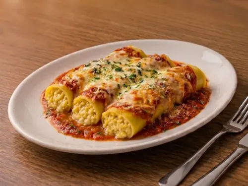 Canelones de choclo con mixta